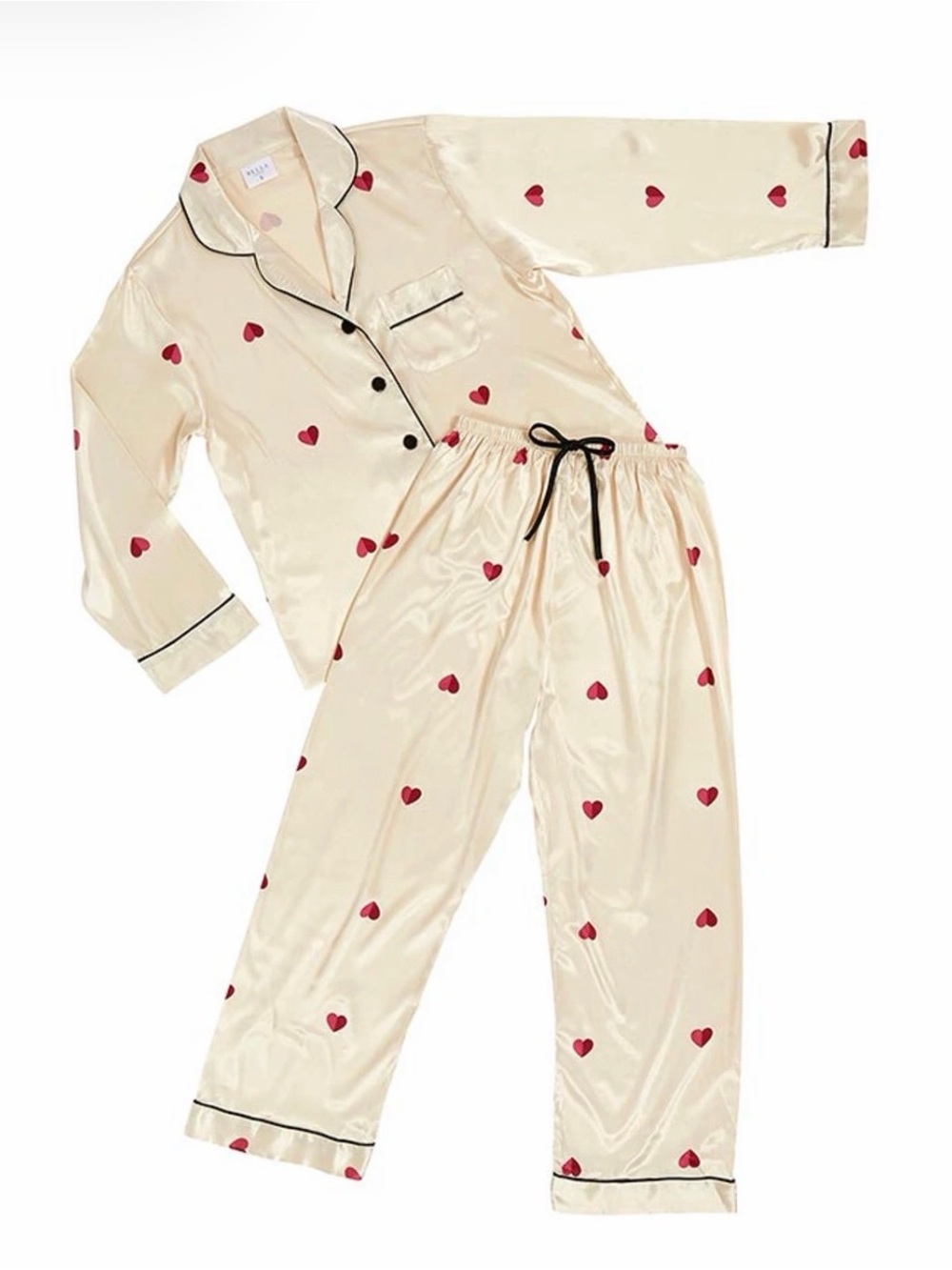 BELLA Sleep & Spa Full-Length PJ Set - Hearts